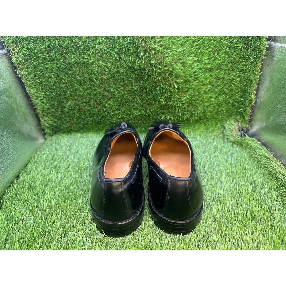 Allen Edmonds Grayson EC4001968 Tassel Loafer Men's 8.5D Black Leather Preppy